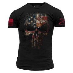Grunt Style футболка Red Blood American Reaper (Black), 4XL