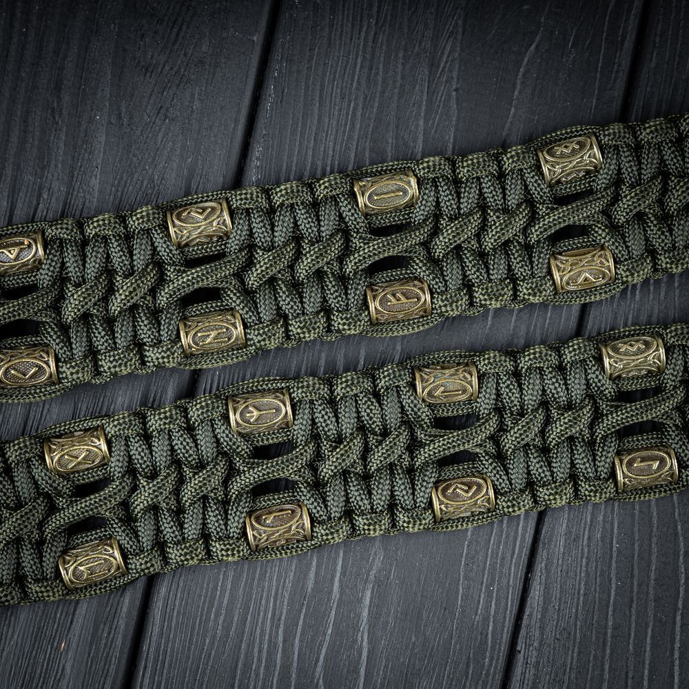 Maverick ремень с паракорда Runes 2.0 (OD Green)