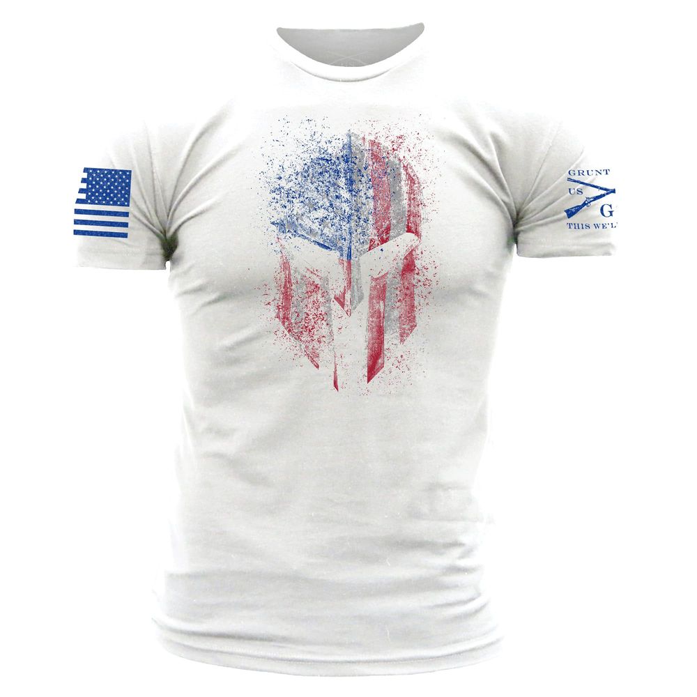 Grunt Style футболка American Spartan 2.0 (White), M