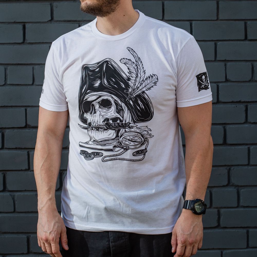 Maverick футболка Pirate (White), S