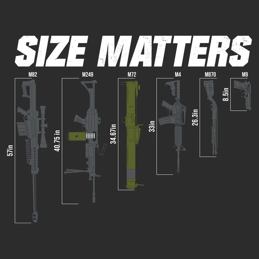 Grunt Style футболка Gun Size Matters, 3XL