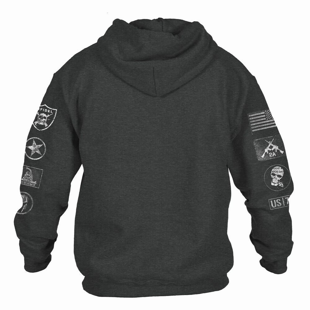 Grunt Style худи Patch Hoodie (Dark Heather), L