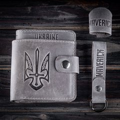 Maverick гаманець Glory to Ukraine (Gray)