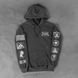 Grunt Style худи Patch Hoodie (Dark Heather), L