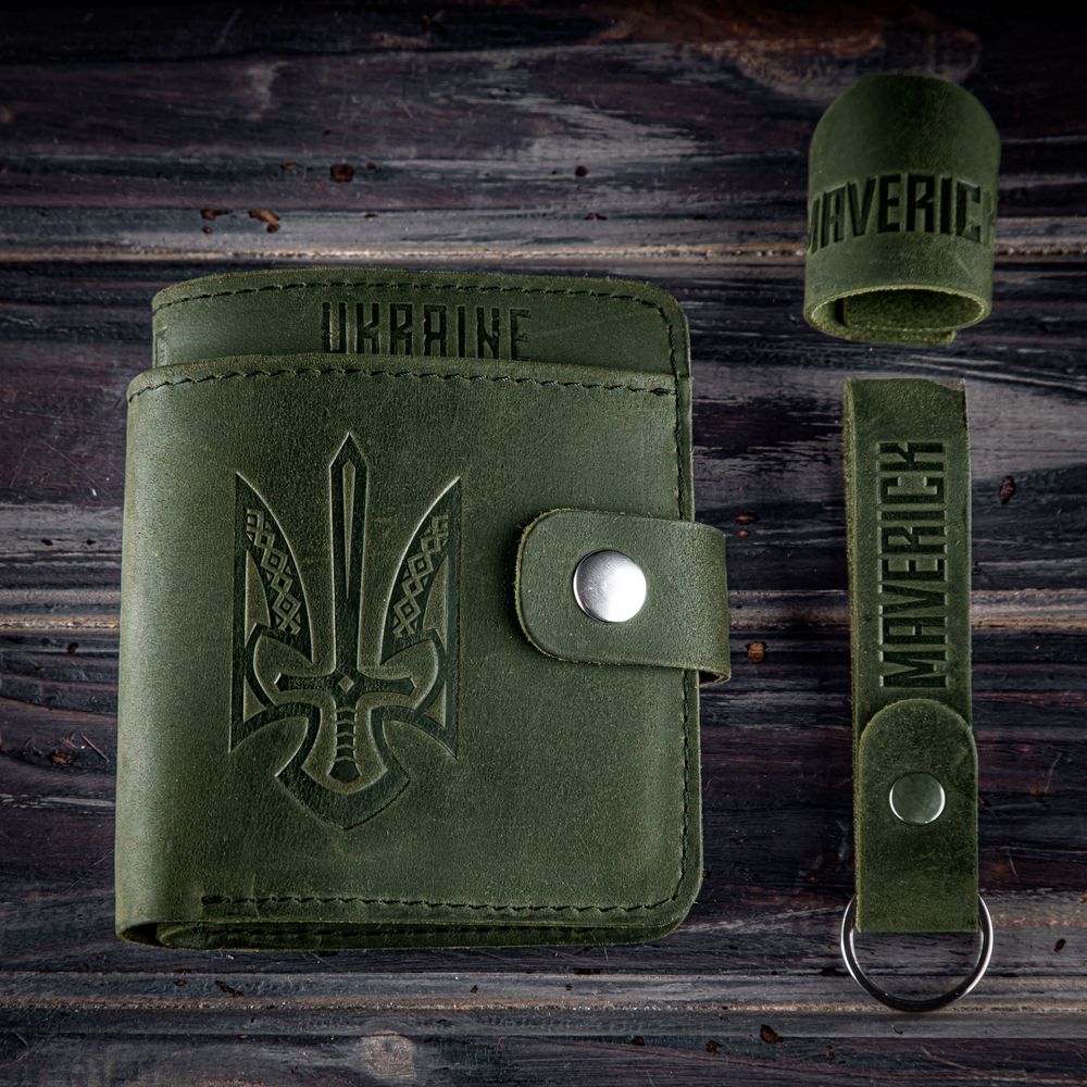 Maverick гаманець Glory to Ukraine (Green)