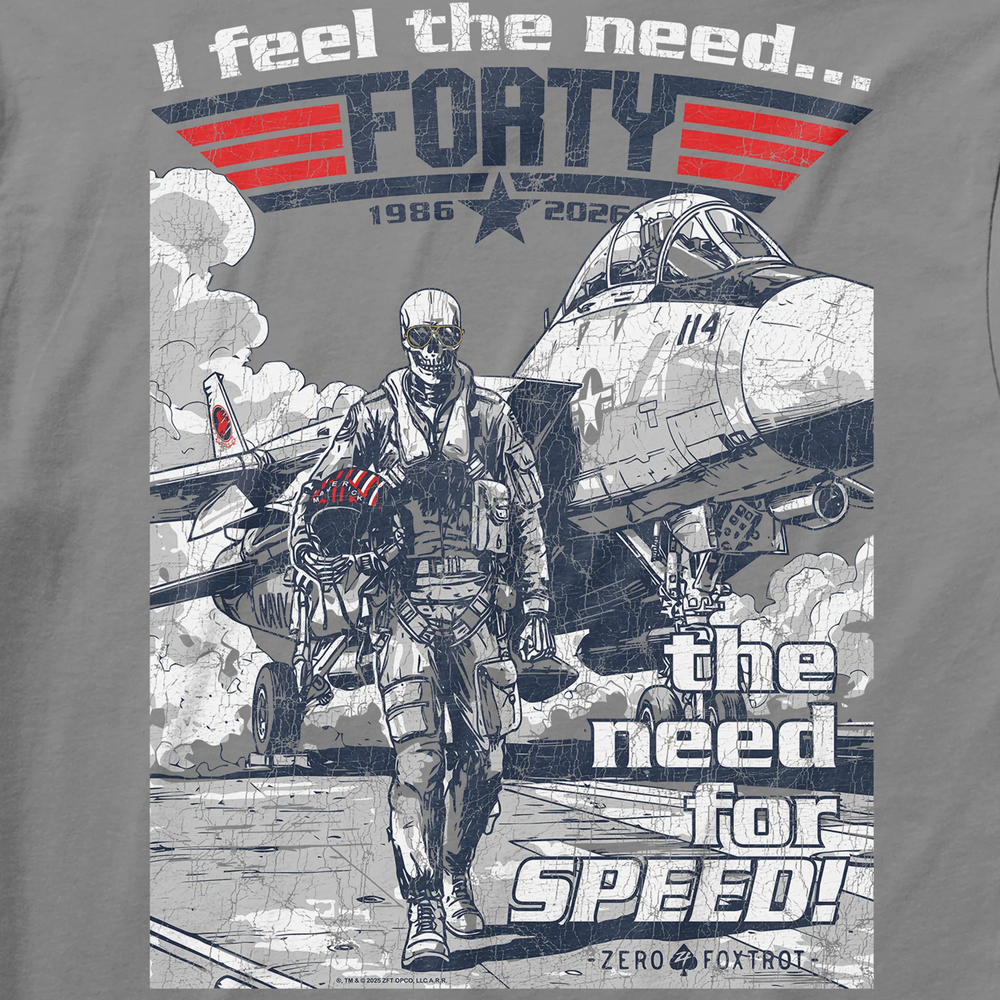Zero Foxtrot Feel the Need (Heather Grey), L
