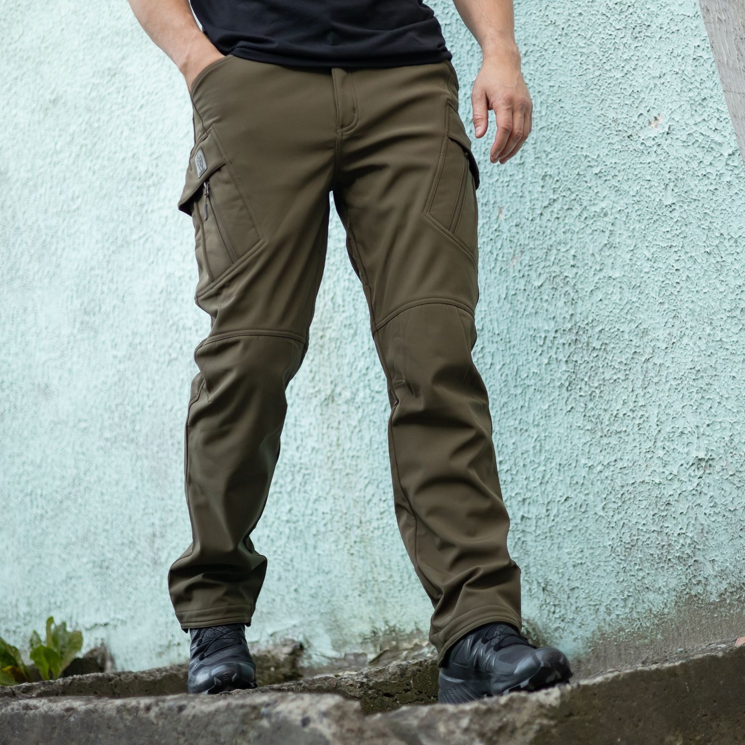 Maverick зимові штани Softshell Cargo (Green)