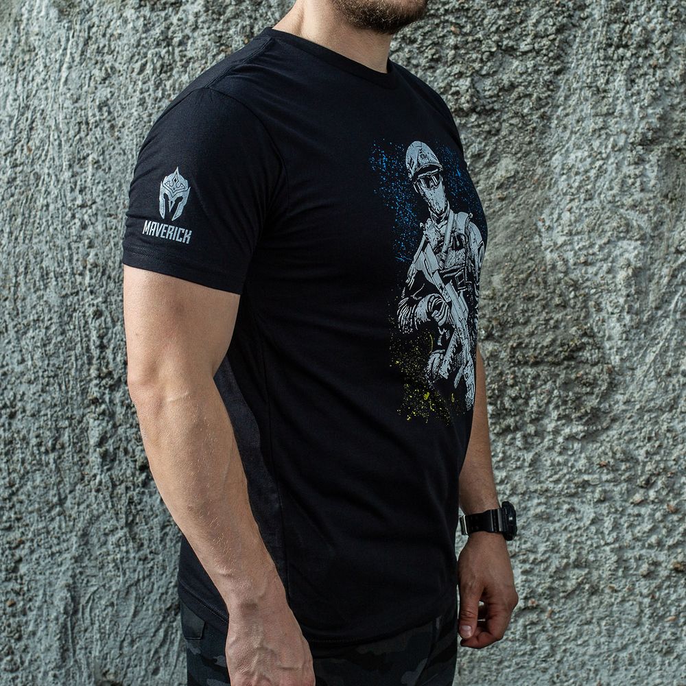 Maverick футболка Ukrainian Warrior (Black), S