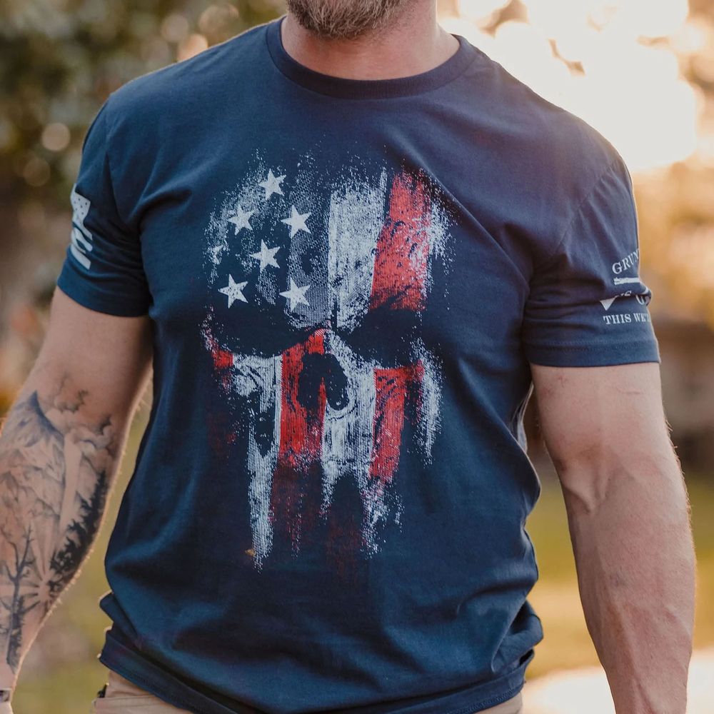 Grunt Style футболка American Reaper 2.0 (Navy), M