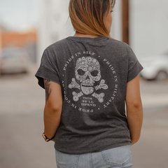 Grunt Style женская футболка Death Paisley Vintage (Washed Black), S