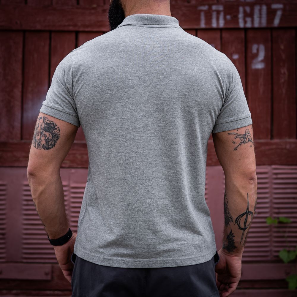 Maverick поло Premium Cotton (Grey Heather), XL