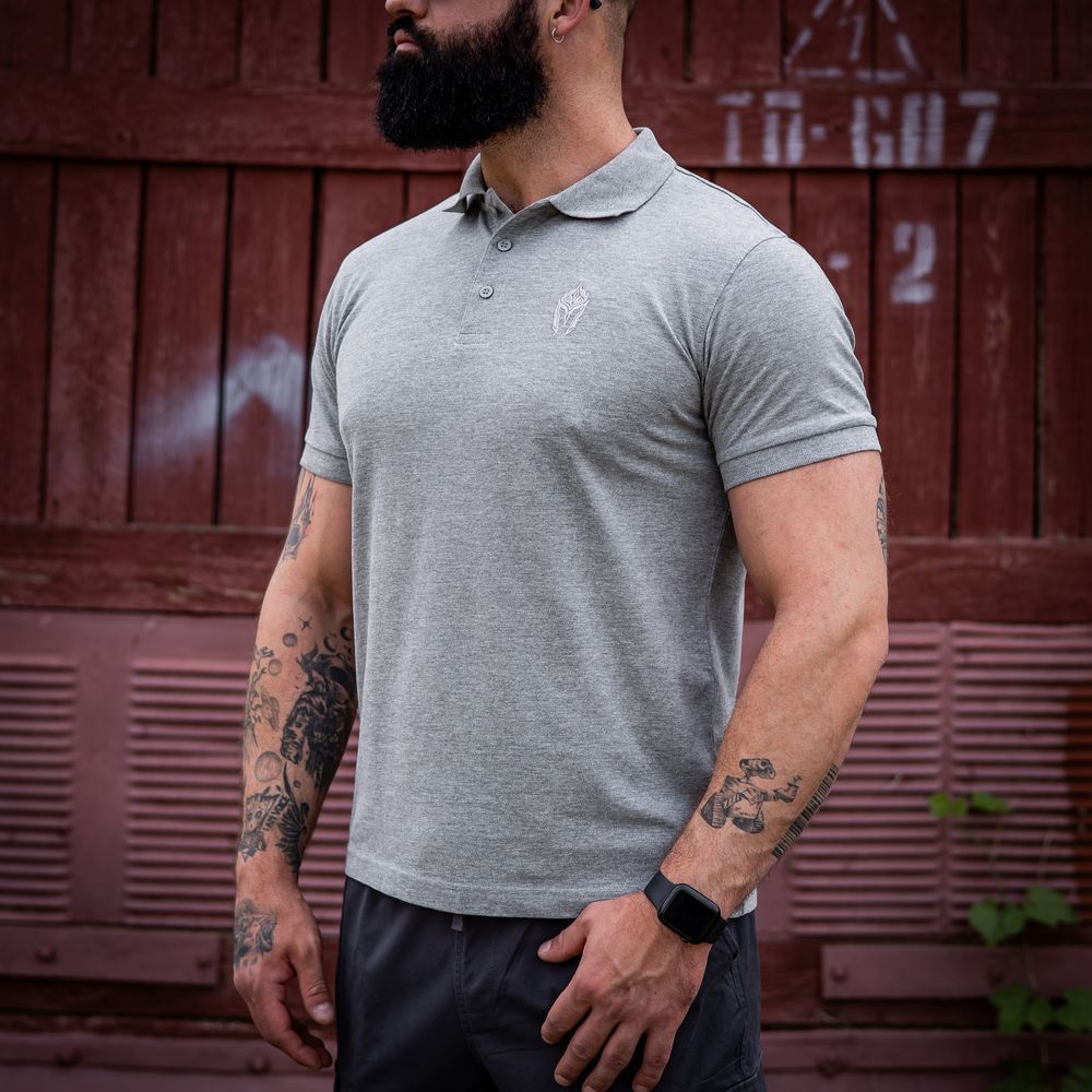 Maverick поло Premium Cotton (Grey Heather), XL