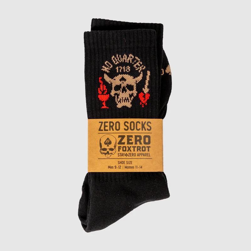 Zero Foxtrot носки No Quarter (Black)