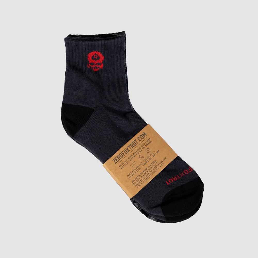 Zero Foxtrot шкарпетки Black Tiger Stripe/Black
