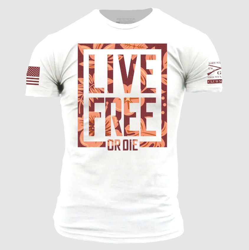 Grunt Style футболка Live Free (White), L