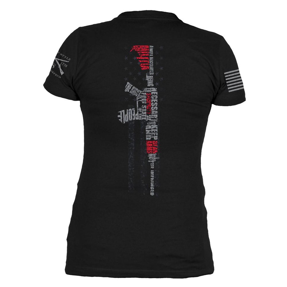 Grunt Style женская футболка Second Amendment 2.0 (Black), S
