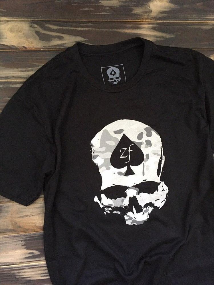 Zero Foxtrot футболка Mystery Camo Skull (Grey), M