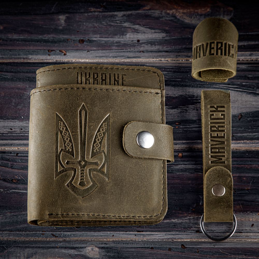 Maverick кошелек Glory to Ukraine (Brown)