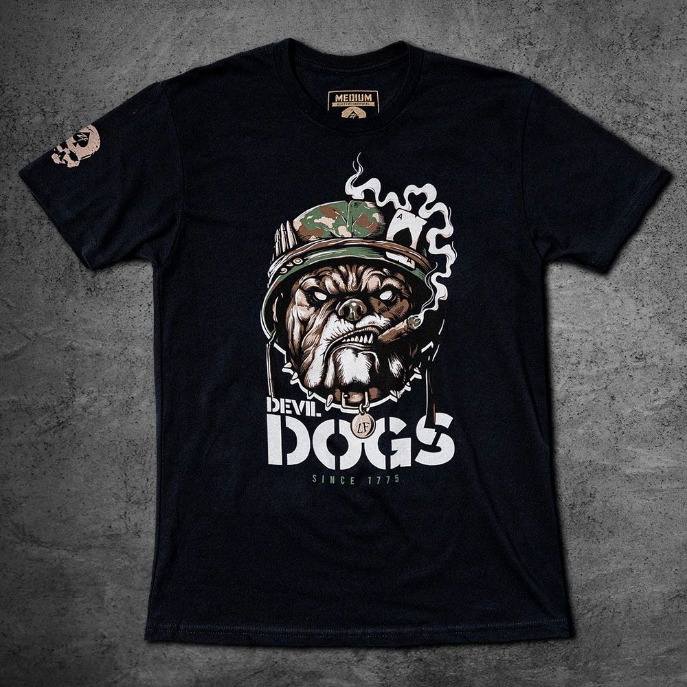 Zero Foxtrot футболка Devil Dogs (Black), L
