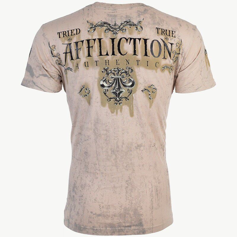 Affliction футболка Tried Sand Tobacco Seam, M