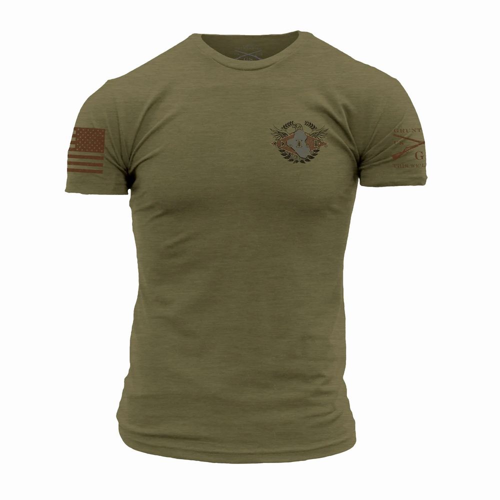 Grunt Style футболка O.I.F. Veteran (Military Green), S