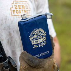Zero Foxtrot фляга Americana Flask (Blue)