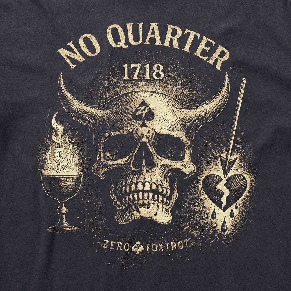 Zero Foxtrot футболка No Quarter Ghost (Charcoal), S