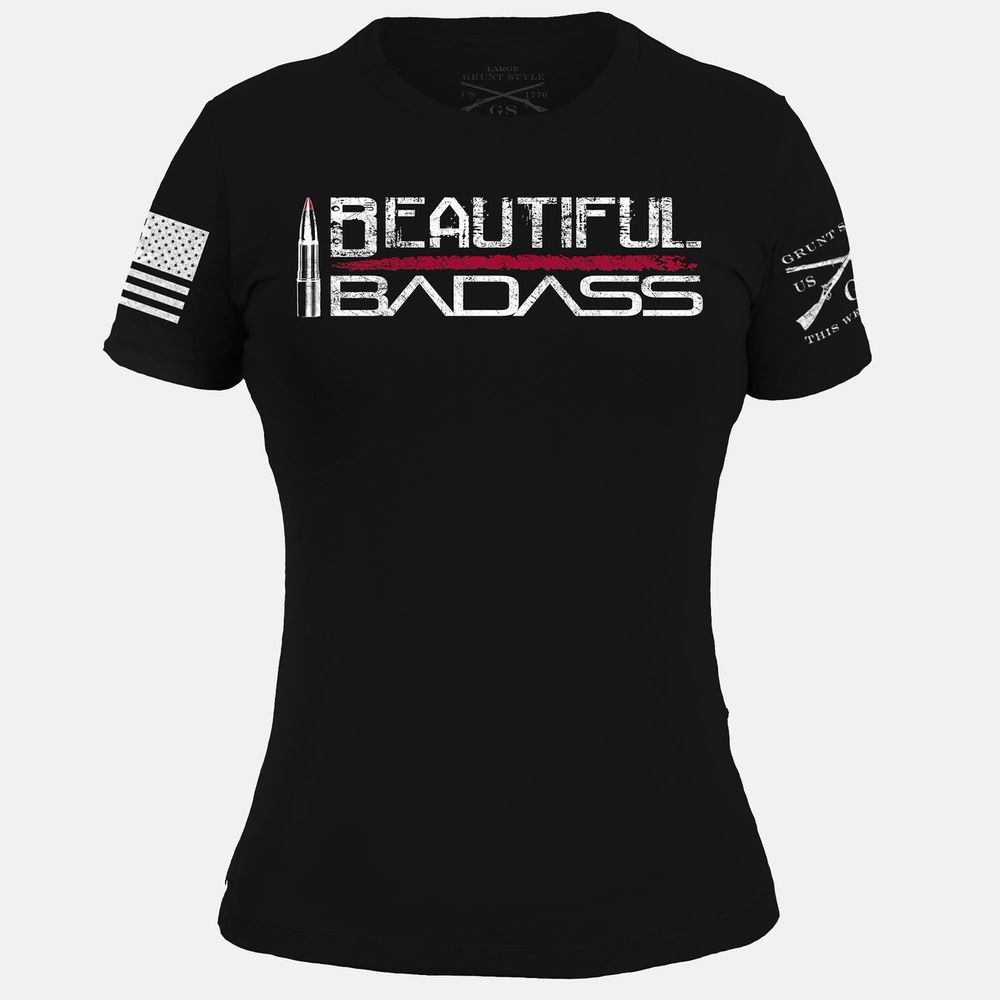 Grunt Style женская футболка Beautiful Badass, S