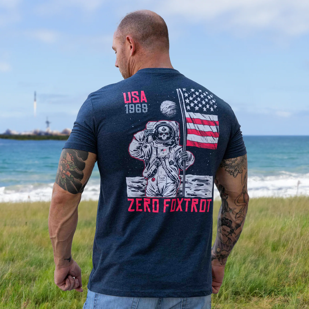 Zero Foxtrot футболка Man on the Moon (Midnight Navy), M