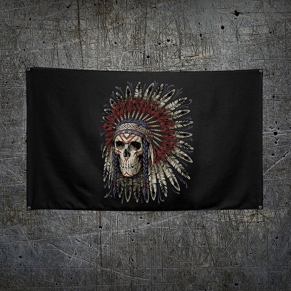 Maverick банер Indian Skull, 900x600