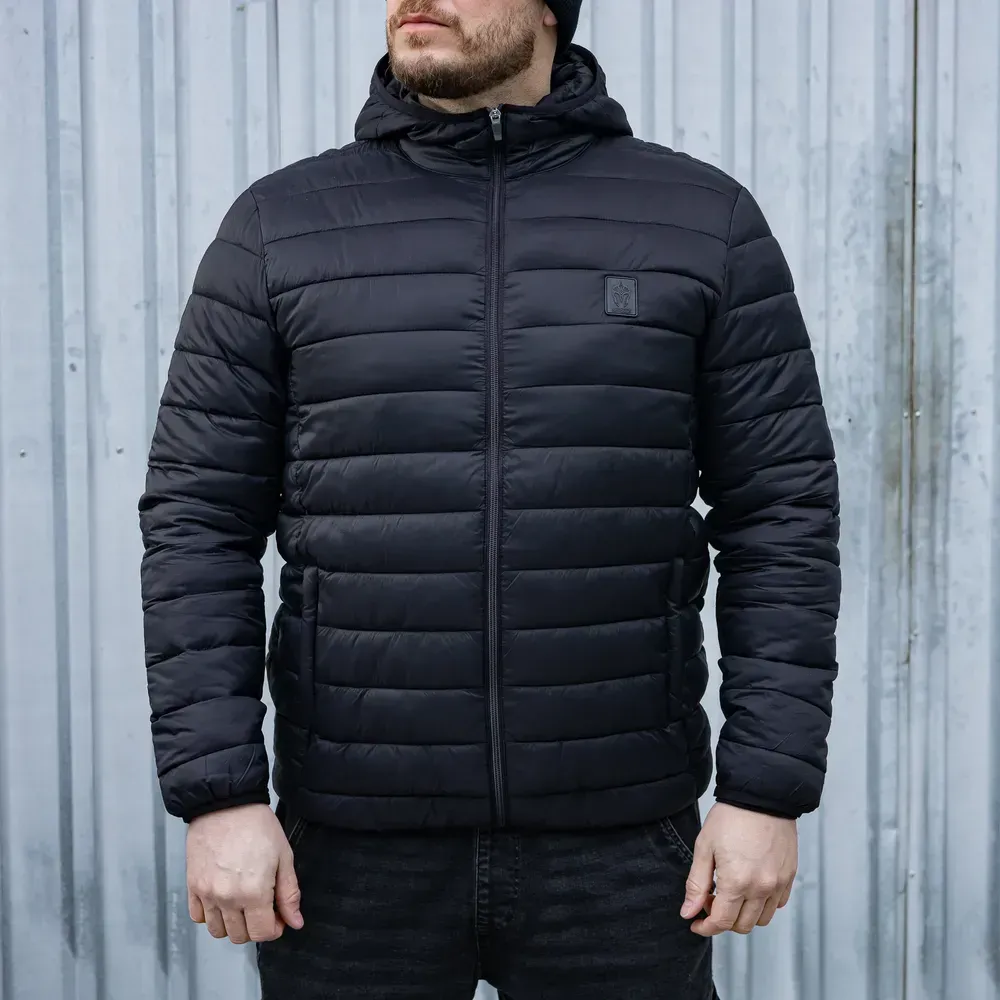 Maverick демісезонна куртка Puffer Hooded (Black)